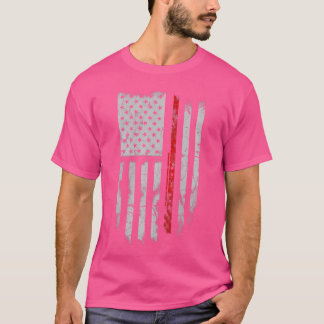 Camiseta Bandeira Americana T Shirts do Leitor de Fluxo