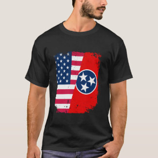 Camiseta Bandeira americana TENNESSEE Estado de Amizade Vin