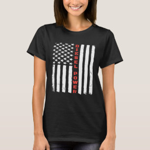 Camiseta Bandeira Americana Thin Red Line Diesel Power