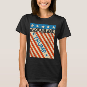 Camiseta Bandeira Americana Trump 2024 Reeleição Texas Trum