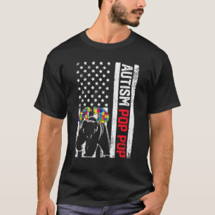 Camiseta Bandeira Americana Urso Pop Pop Suporte Conscienti