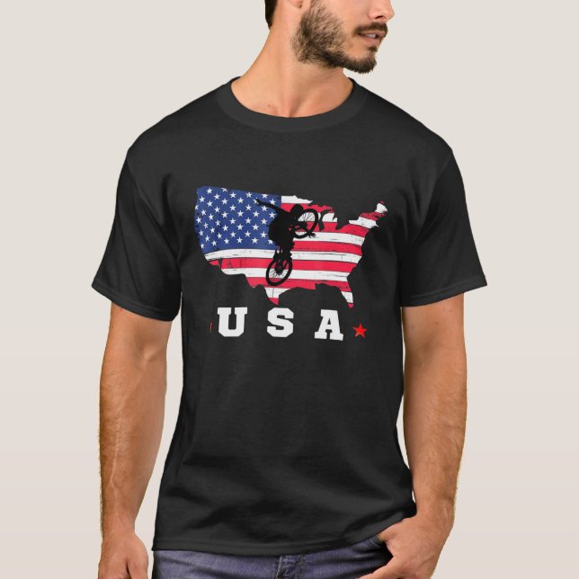Camiseta Bandeira Americana Usa Patriota Esportiva American (Frente)