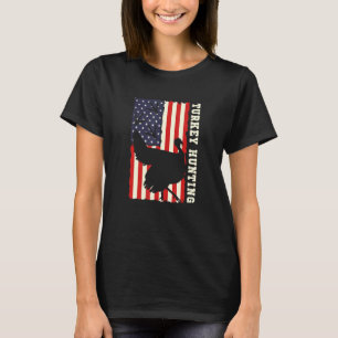 Camiseta Bandeira Americana Usa Patriótica Turquia Caçadora