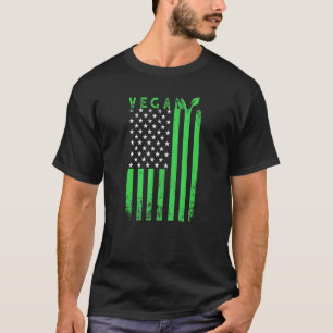 Camiseta Bandeira Americana Vegana Família Correspondente Q