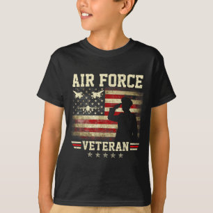 Camiseta Bandeira americana veterano da força aérea patriot