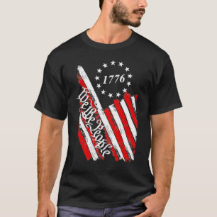 Camiseta Bandeira Americana Vintage 1776 Nós O Povo EUA 4 d