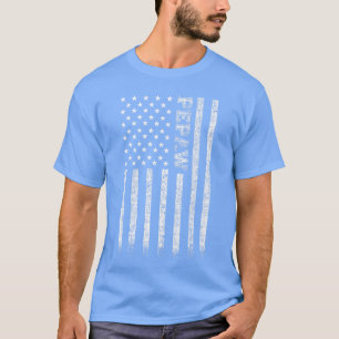 Camiseta Bandeira americana vintage da Pepaw menina vintage