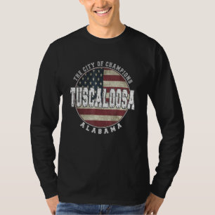 Camiseta Bandeira americana vintage de Tuscaloosa Alabama