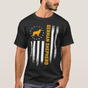 Camiseta Bandeira Americana Vintage EUA Amor Silhueta Pasto