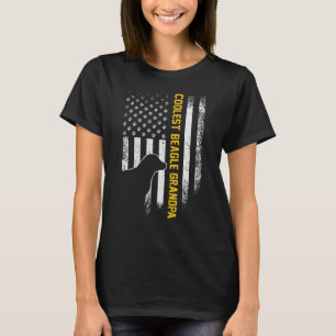 Camiseta Bandeira Americana Vintage EUA Beagle Mais Legal A