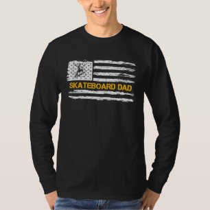 Camiseta Bandeira Americana Vintage Orgulhoso Pai Skate Ska