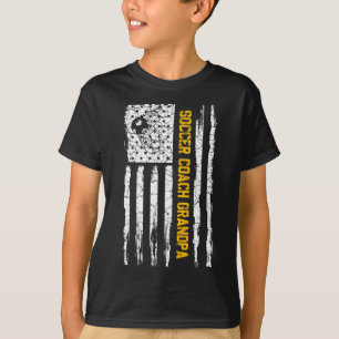 Camiseta Bandeira Americana Vintage Orgulhoso Treinador de
