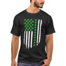 Bandeira americana Vintage Shamrocks