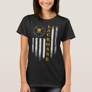 Camiseta Bandeira Americana Vintage Usa Equipe De Lacrosse