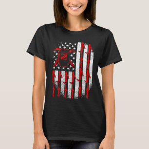 Camiseta Bandeira Americana Welder Patriótica EUA 4 De Julh