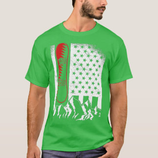 Camiseta Bandeira Americana Winter Sports Alpino Snowb