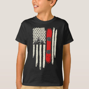 Camiseta Bandeira Americana Winter Sports Alpino Snowb