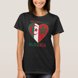 Camiseta Bandeira Amor Marrocos Argélia I Love Marrocos Arg