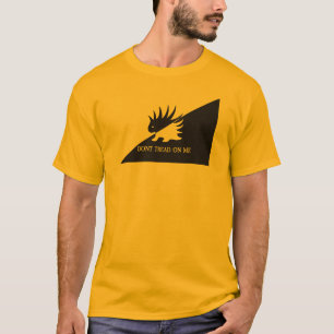 Camiseta bandeira Ancap logotipo de porco-espinho paródia d