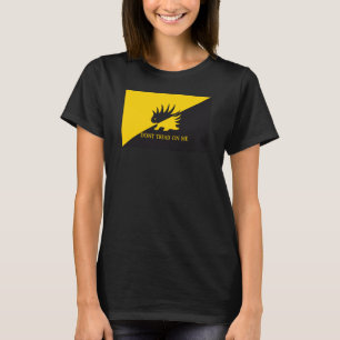Camiseta bandeira Ancap logotipo de porco-espinho paródia d
