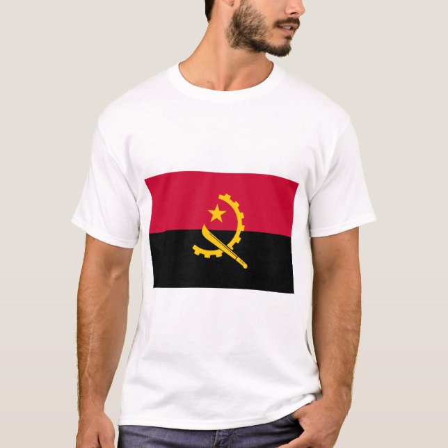 Camiseta Bandeira Angola (Frente)