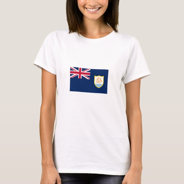 Camiseta Bandeira Anguila Patriótica (Frente)