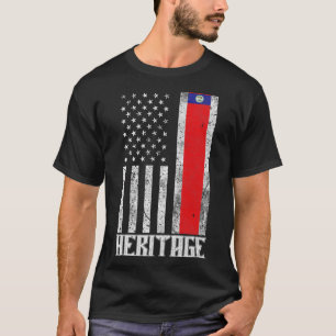 Camiseta Bandeira angustiada do Patrimônio Hispânico de Bel