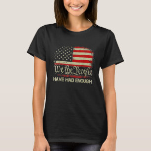 Camiseta Bandeira Antiga dos EUA Vintage Nós, o Povo, Já Ba