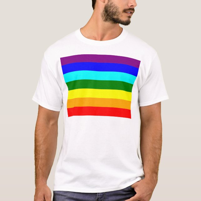Camiseta Bandeira Arco-íris (Frente)