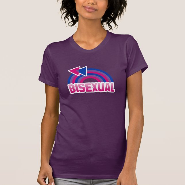 CAMISETA BANDEIRA ARCO-ÍRIS BISSEXUAL (Frente)