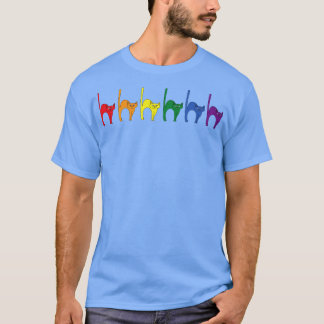 Camiseta Bandeira Arco-Íris de Gatos Cortados