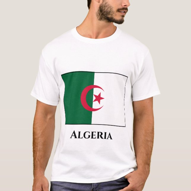 Camiseta Bandeira Argélia (Argélia) (Frente)