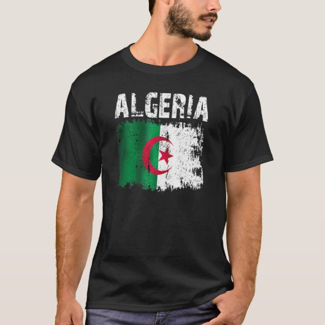 Camiseta Bandeira Argelina (Frente)