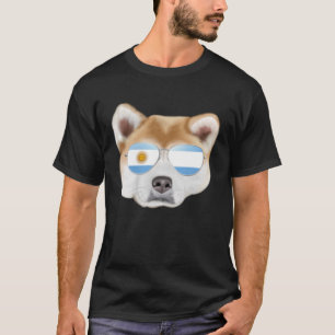 Camiseta Bandeira argentina Akita Dog Argentina Pocket