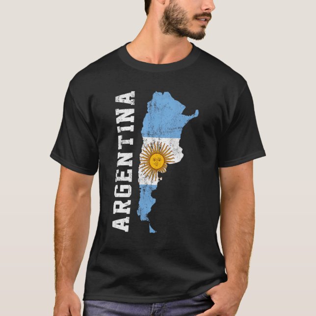 Camiseta bandeira argentina, argentina (Frente)