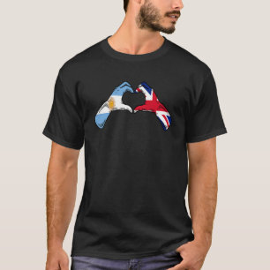 Camiseta Bandeira argentina britânica - Reino Unido