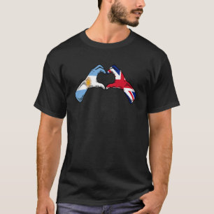 Camiseta Bandeira argentina britânica - Reino Unido