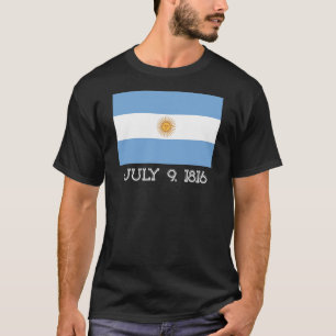 Camiseta Bandeira Argentina Dia Nacional da Independência
