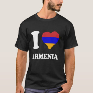 Camiseta Bandeira Armênia Eu Amo Armênia Raízes Armênias Ar