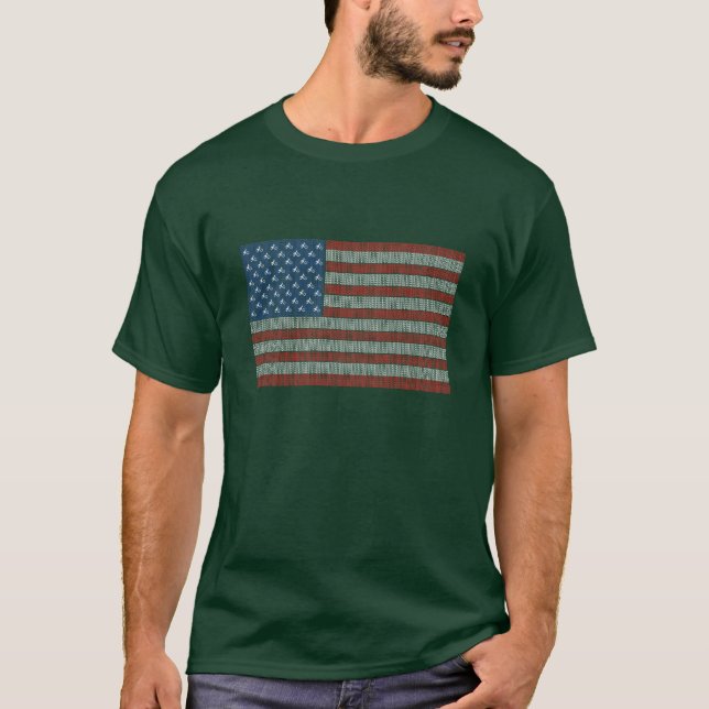 Camiseta Bandeira ateu dos EUA (Frente)