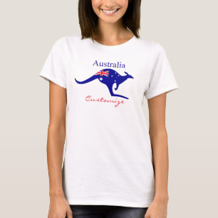 Camiseta Bandeira Austrália Kangaroo Thunder_Cove
