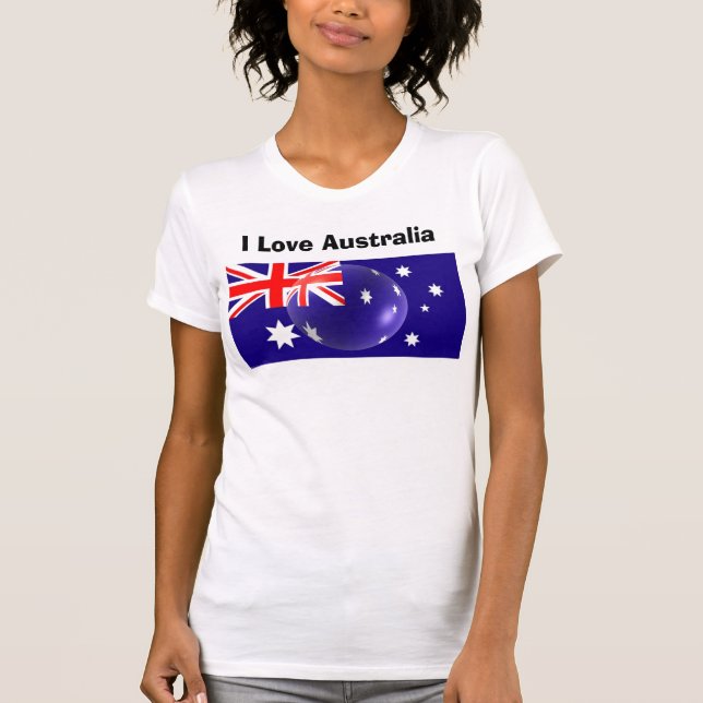 Camiseta Bandeira australiana (Frente)