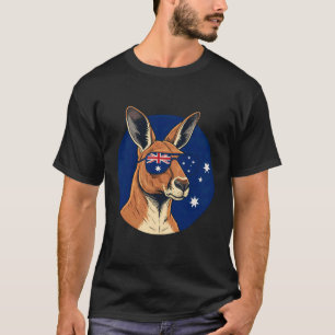 Camiseta Bandeira Australiana Canguru Austrália 1