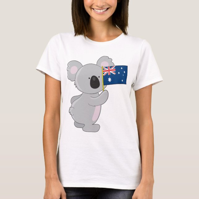 Camiseta Bandeira Australiana Koala (Frente)