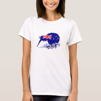 Camiseta Bandeira Australiana - Pássaro Kiwi