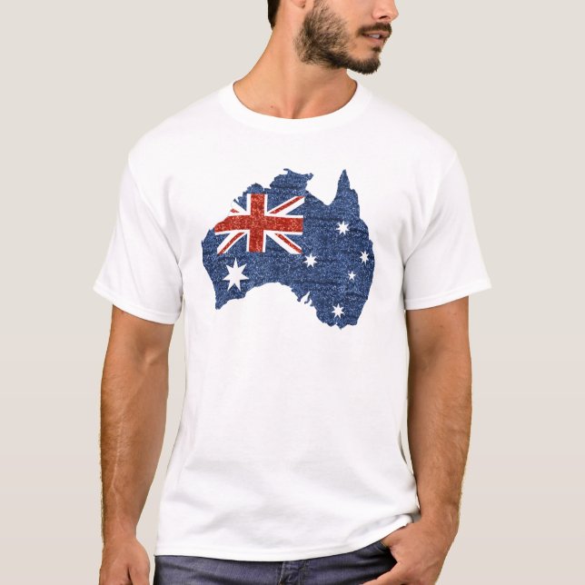 Camiseta bandeira australiana sequencial (Frente)