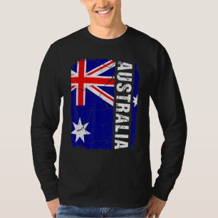 Camiseta Bandeira Australiana Vintage Orgulho da Austrália