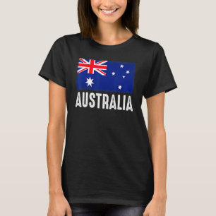 Camiseta Bandeira Australiana Vintage Patriótica DNA Futebo