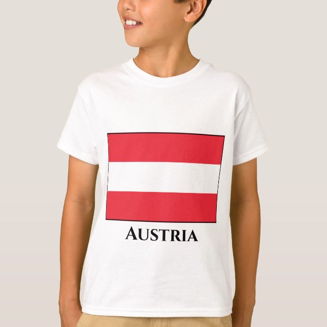 Camiseta Bandeira Áustria (Áustria) (Frente)