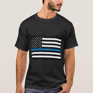 Camiseta Bandeira azul, bandeira americana com faixa azul